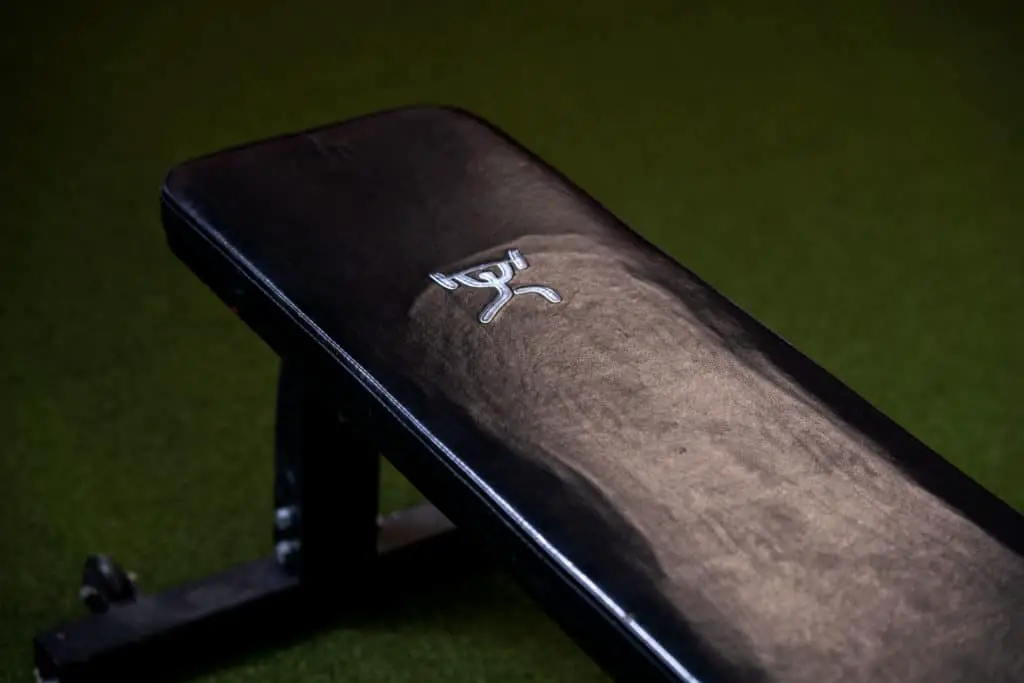 workout bench in a gym